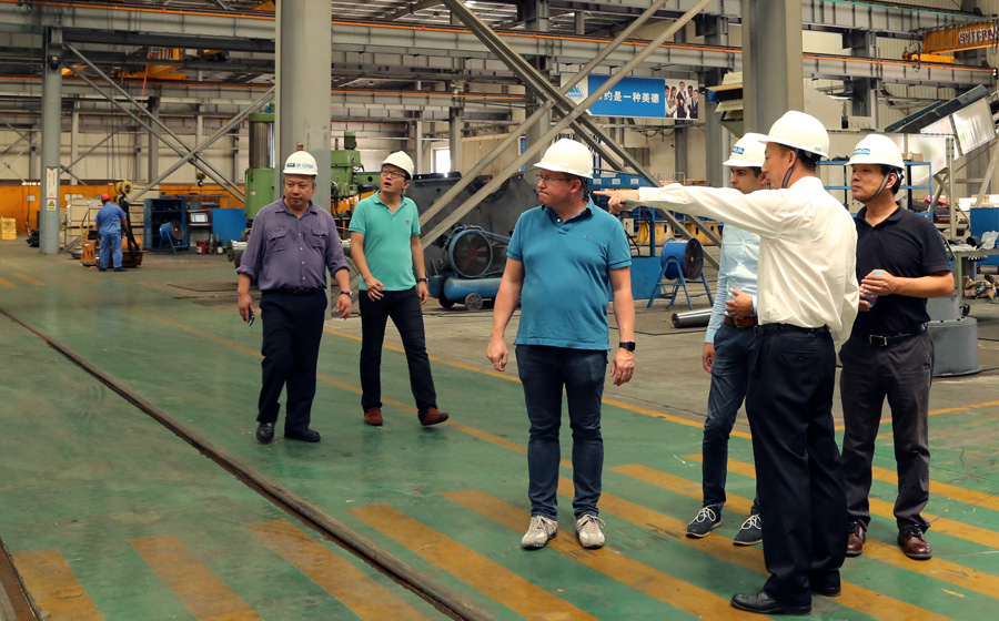 高能環(huán)境、青島合能、奧地利Thoni公司領(lǐng)導(dǎo)蒞臨山美股份考察指導(dǎo)