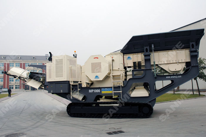 履帶式顎式移動破碎站專破堅(jiān)硬、強(qiáng)磨蝕性物料