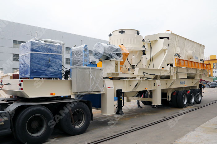 兩大移動(dòng)破碎站：輪胎式與履帶式之間的區(qū)別，上海山美為你解答