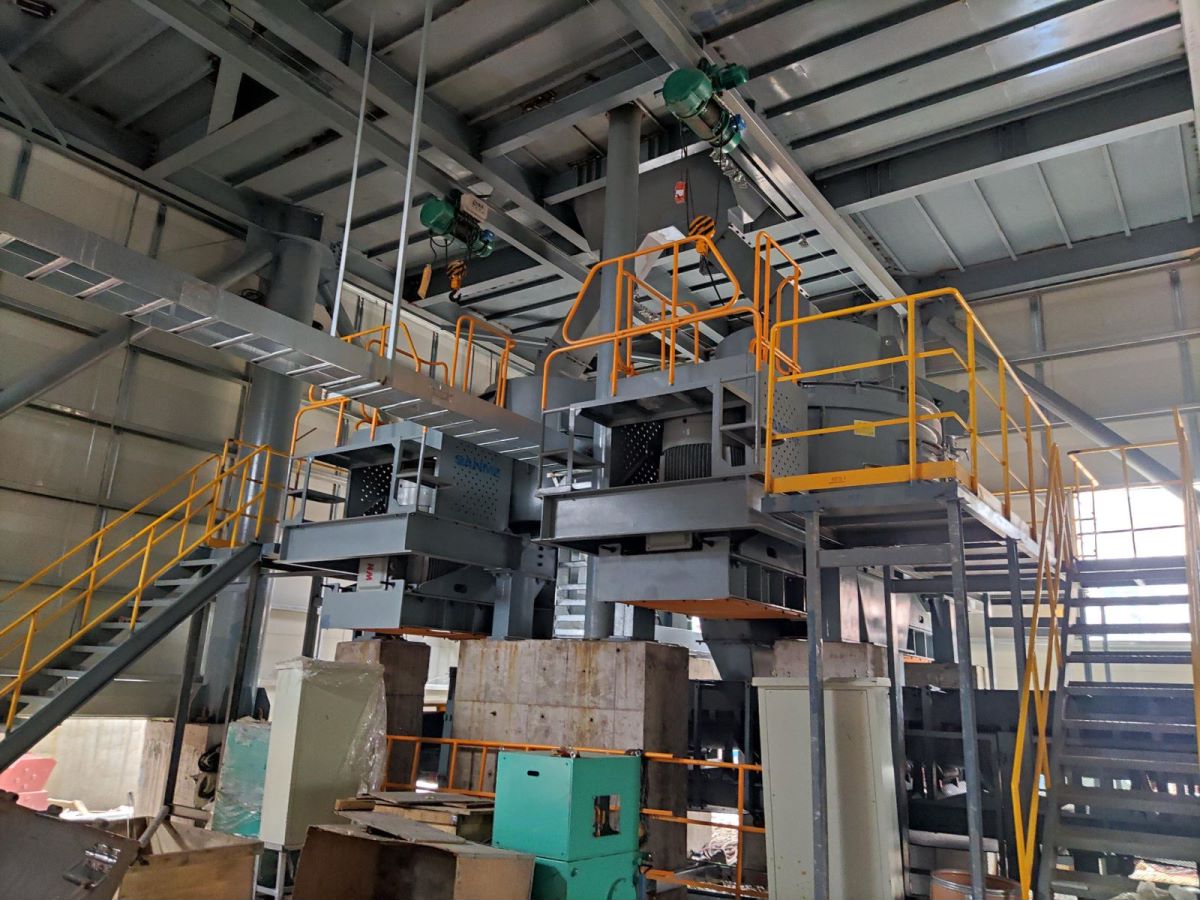 湖南常德澧縣S系列精品樓站式機制砂生產(chǎn)系統(tǒng)